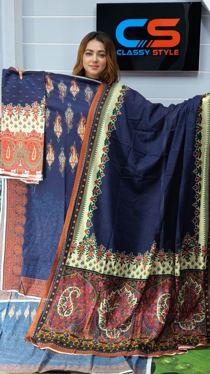 Coco Premium Cotton Lawn Three Piece Set