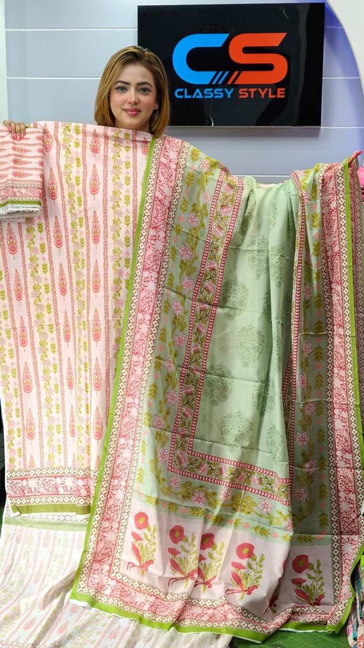 New Exclusive Bin Hameed Lawn Three Piece With Print Salwar