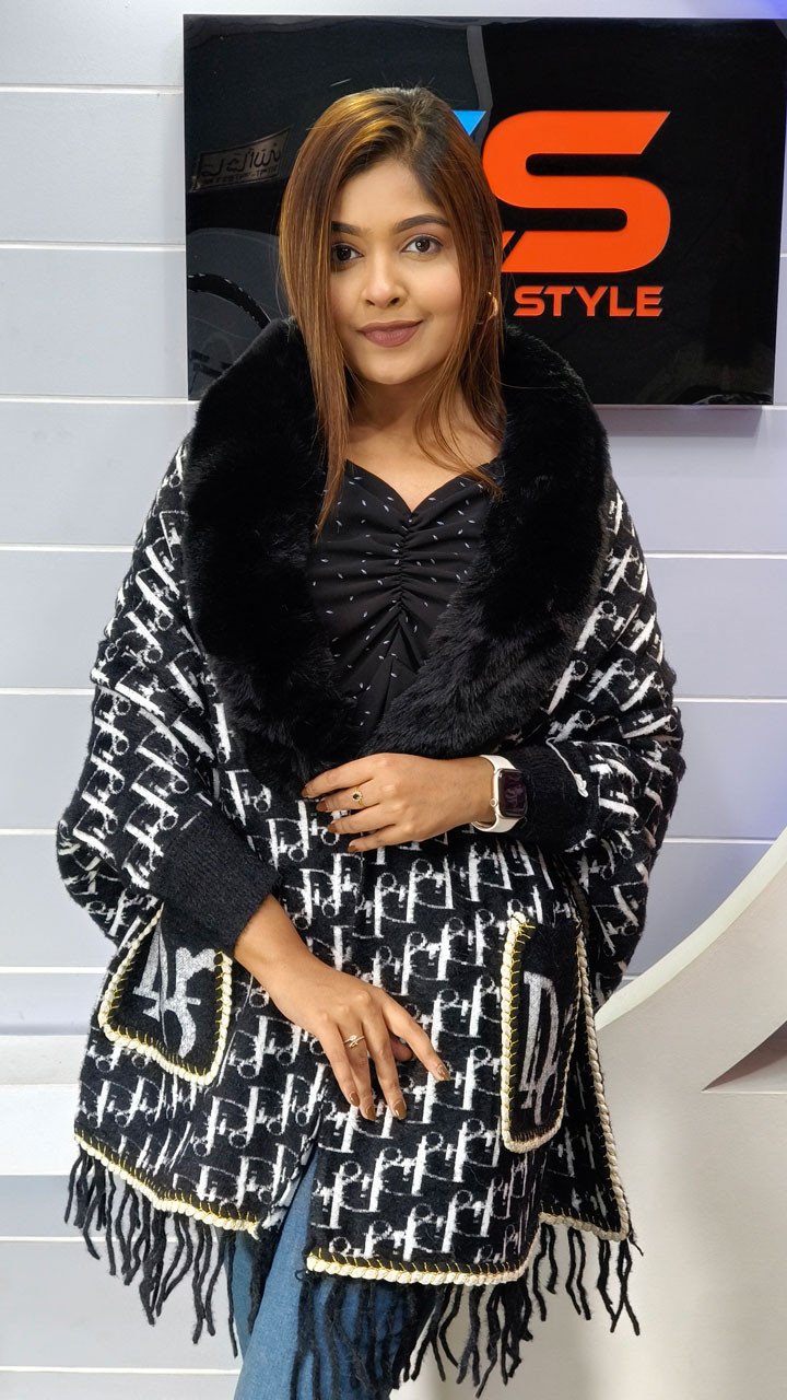 New Design China Stylish Poncho For Women