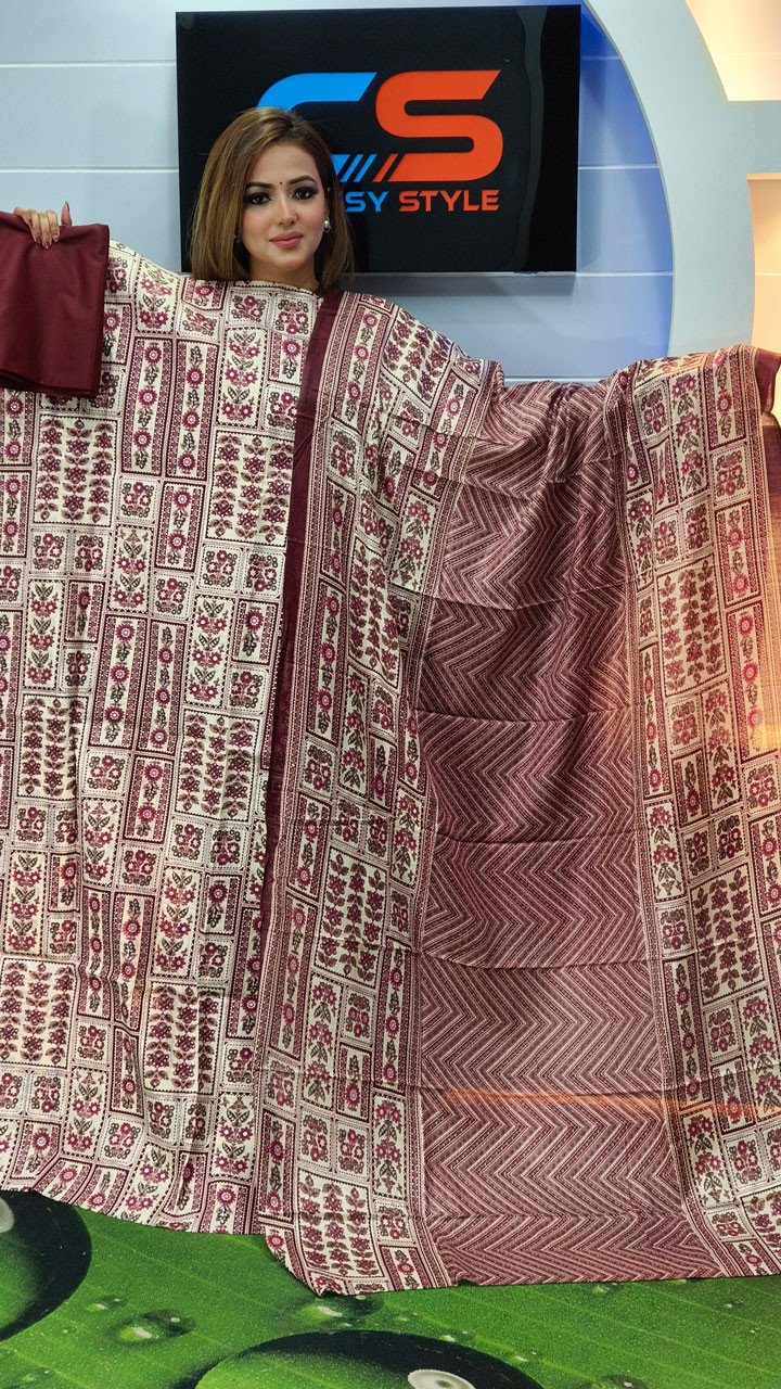 Jaipuri Komol Pure Cotton Three Piece