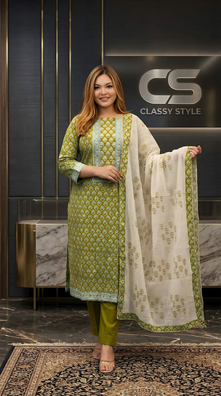 Boutique Cotton Three Piece Set