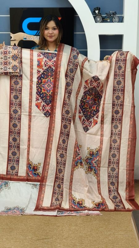 Maria.B Premium Cotton Lawn Three Piece Set
