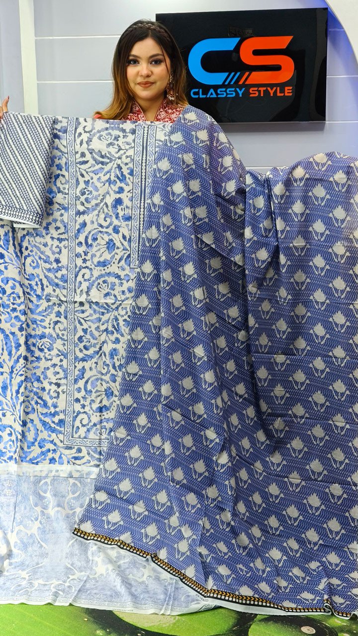 New Exclusive Bin Hameed Lawn Three Piece With Print Salwar