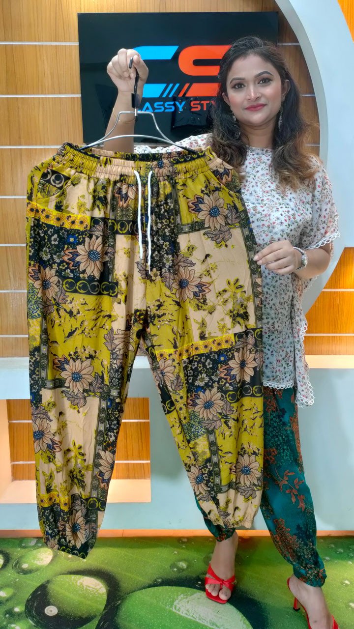 Premium Quality China Kuchi Print Plazzo With Pocket