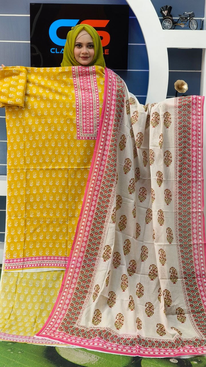 New Exclusive Bin Hameed Lawn Three Piece With Print Salwar