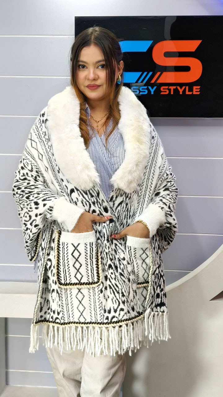 New Design China Stylish Poncho For Women
