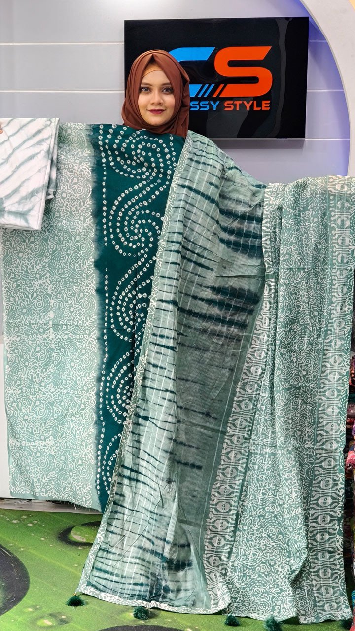 New Batik Premium Cotton Three-Piece Set