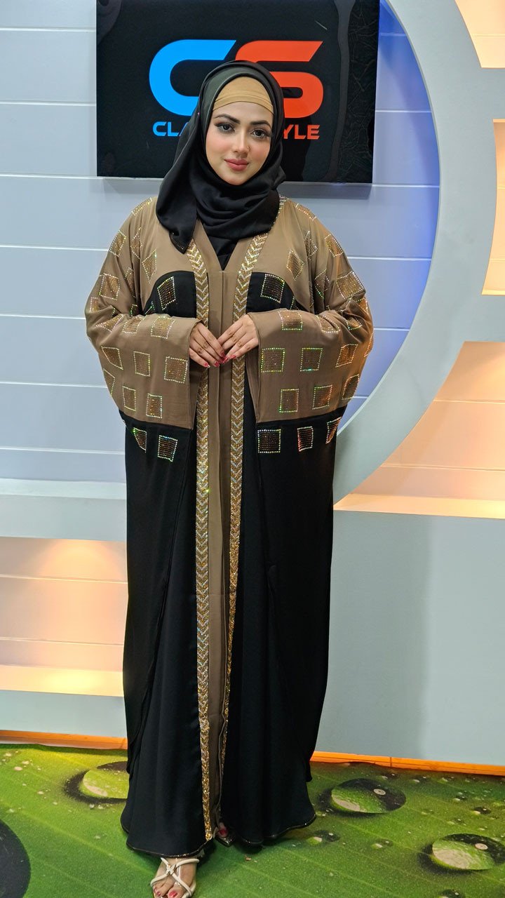 Eid Exclusive Premium Abaya Collection With 2 Color Contrast
