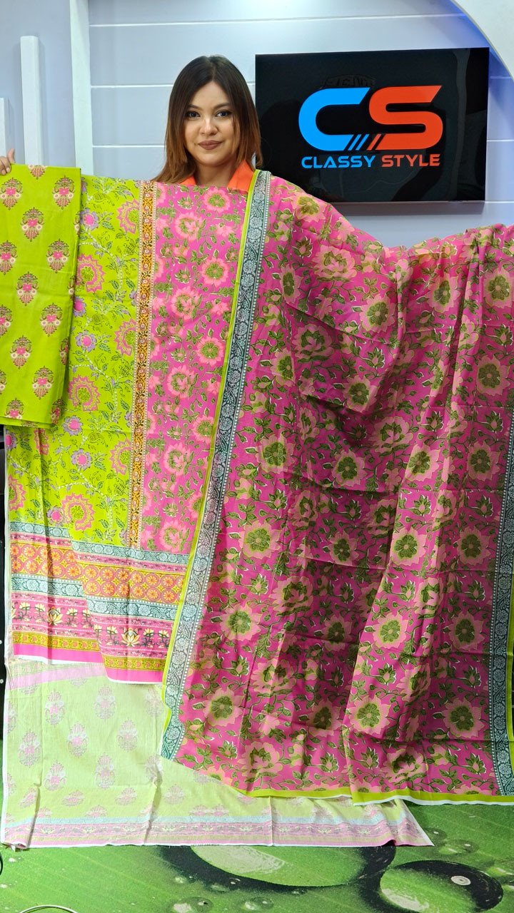 New Exclusive Bin Hameed Lawn Three Piece With Print Salwar