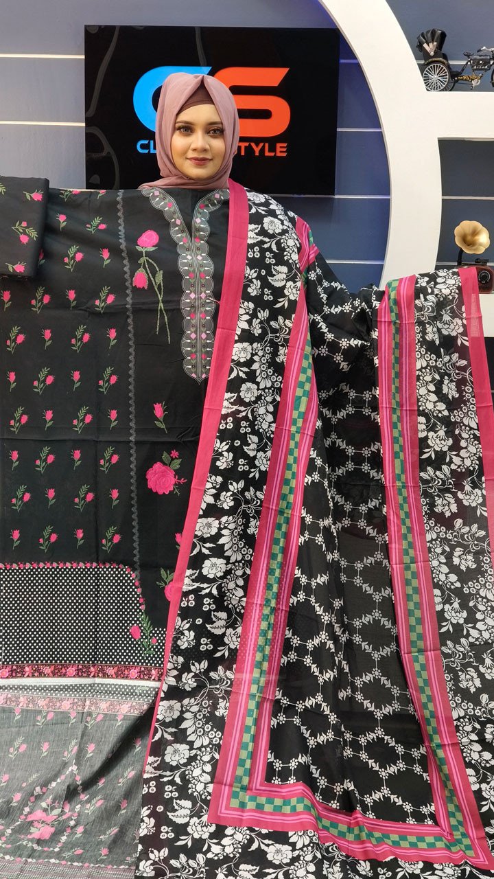 New Exclusive Bin Hameed Lawn Three Piece With Print Salwar