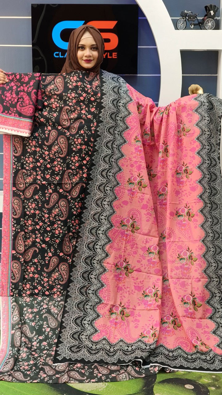 New Exclusive Bin Hameed Lawn Three Piece With Print Salwar