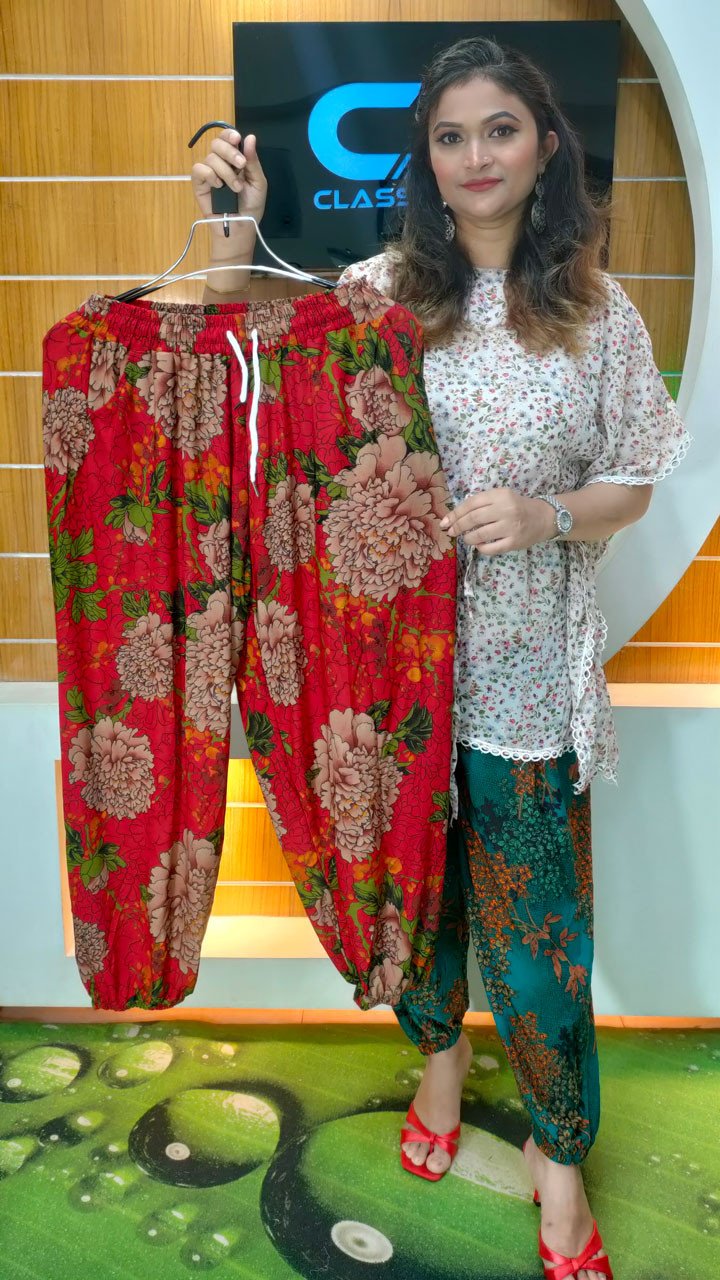 Premium Quality China Kuchi Print Plazzo With Pocket