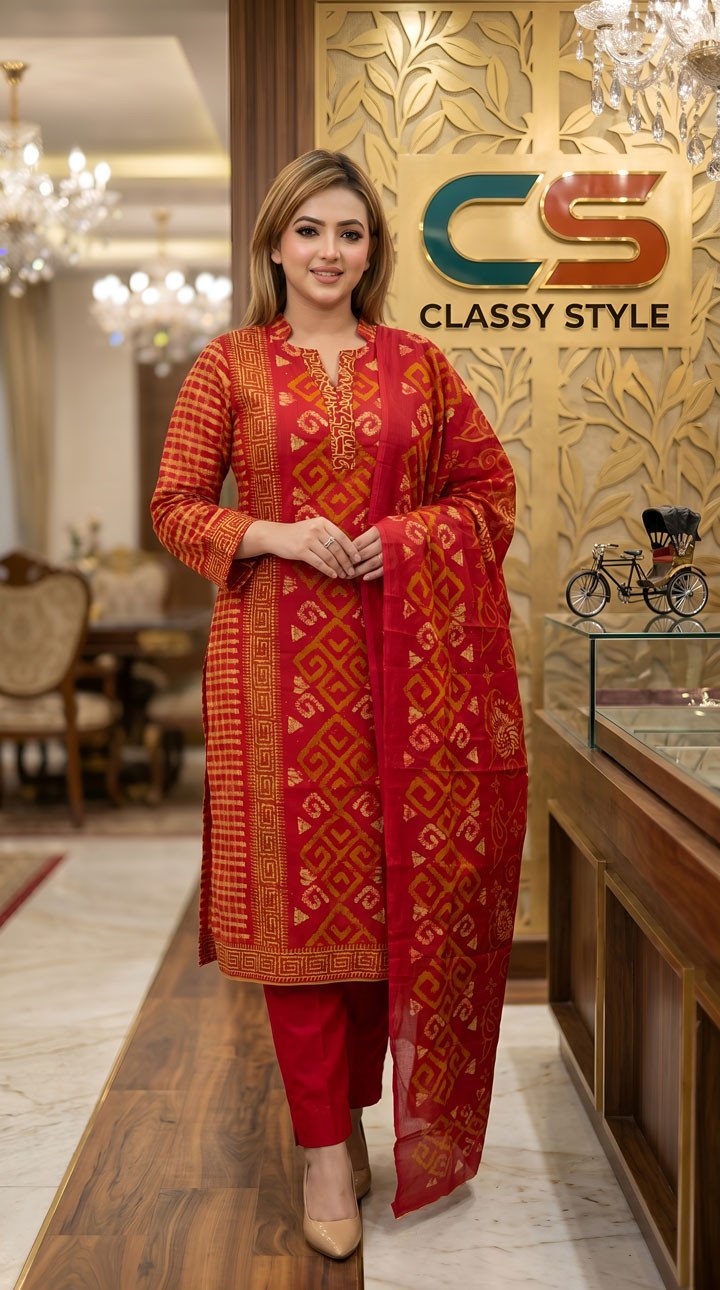 Jaipuri Komol Comfort Three Piece Set