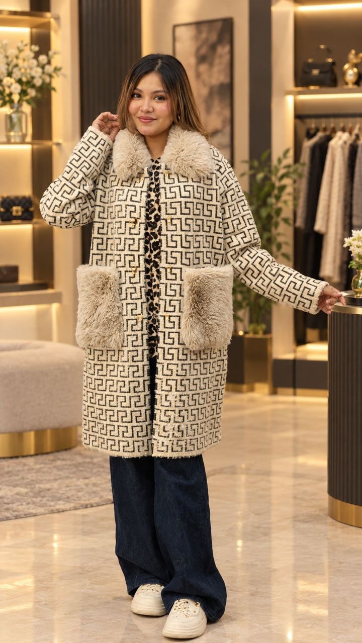 Women’s Premium China Long Overcoat – Pure Wool