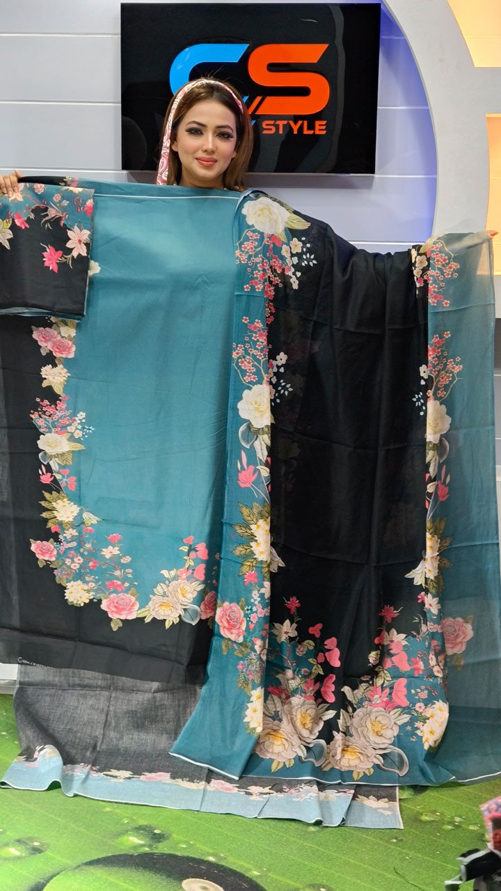 Coco Premium Cotton Lawn Three Piece Set