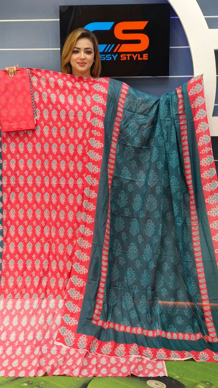 New Exclusive Bin Hameed Lawn Three Piece With Print Salwar