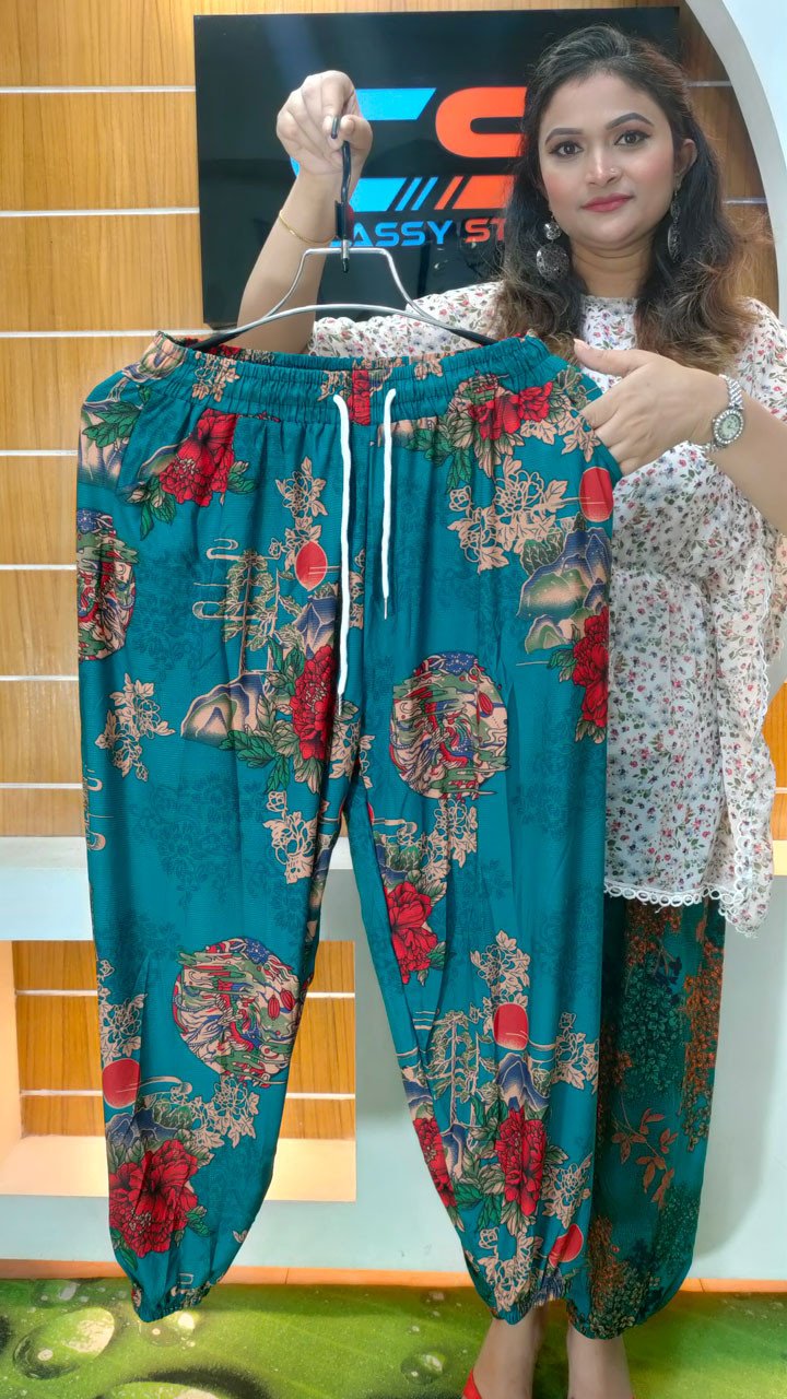 Premium Quality China Kuchi Print Plazzo With Pocket