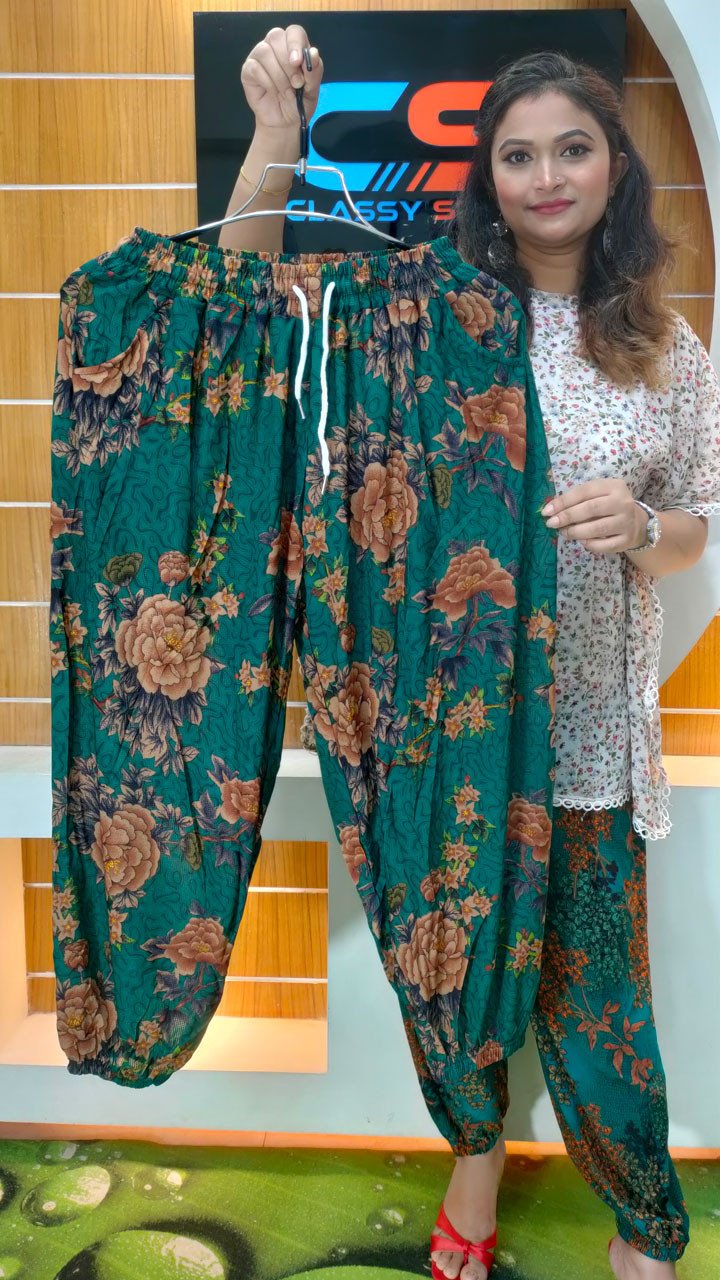 Premium Quality China Kuchi Print Plazzo With Pocket