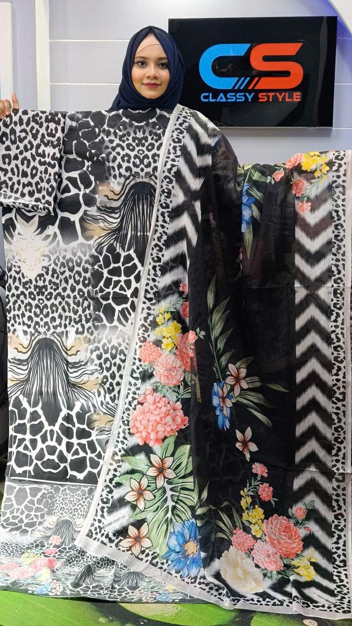 Coco Premium Cotton Lawn Three Piece Set