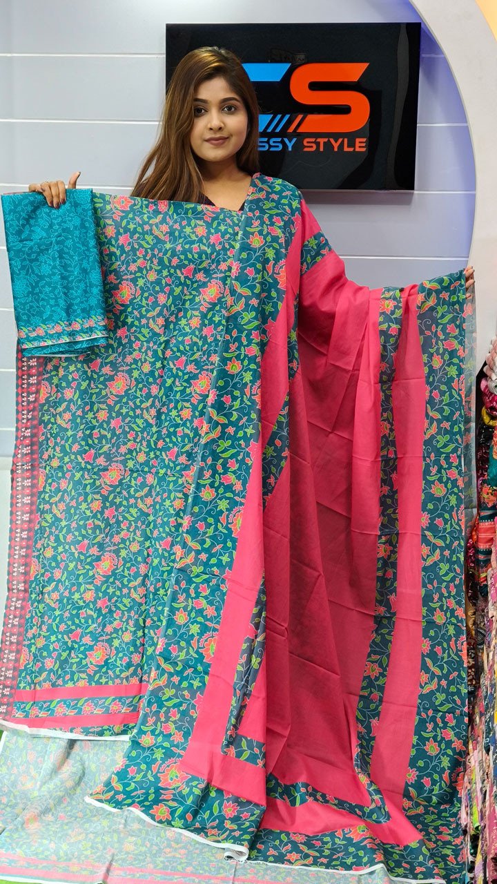 New Exclusive Bin Hameed Lawn Three Piece With Print Salwar