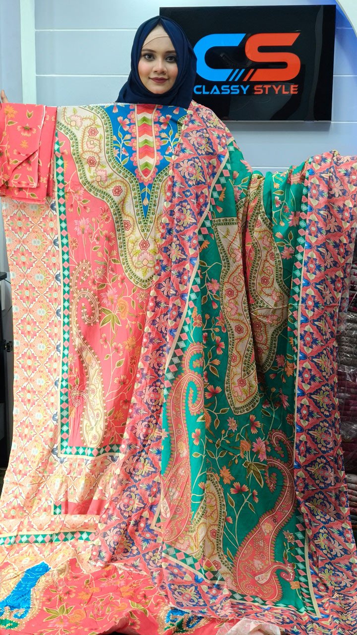 Coco Premium Cotton Lawn Three Piece Set