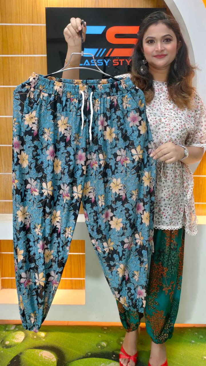 Premium Quality China Kuchi Print Plazzo With Pocket