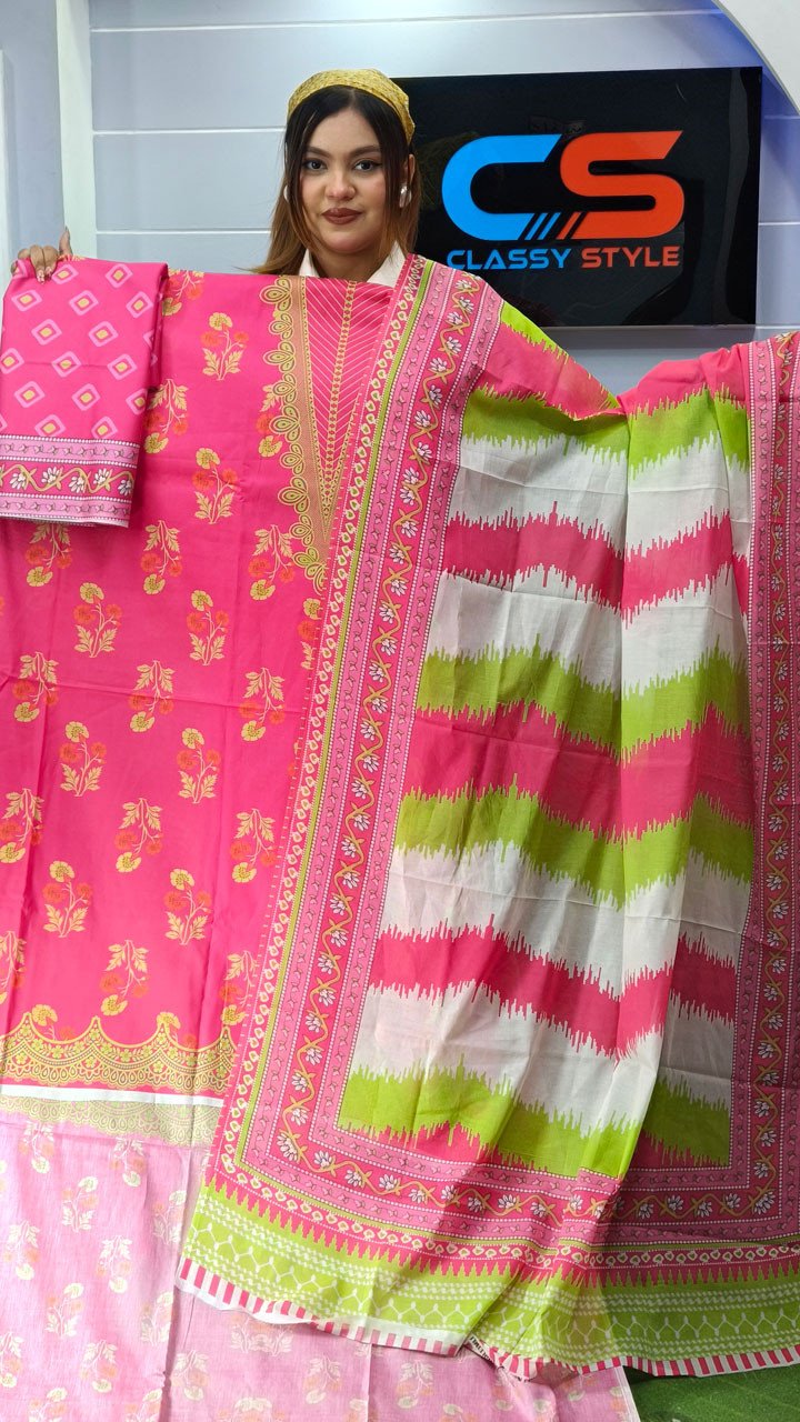 New Exclusive Bin Hameed Lawn Three Piece With Print Salwar