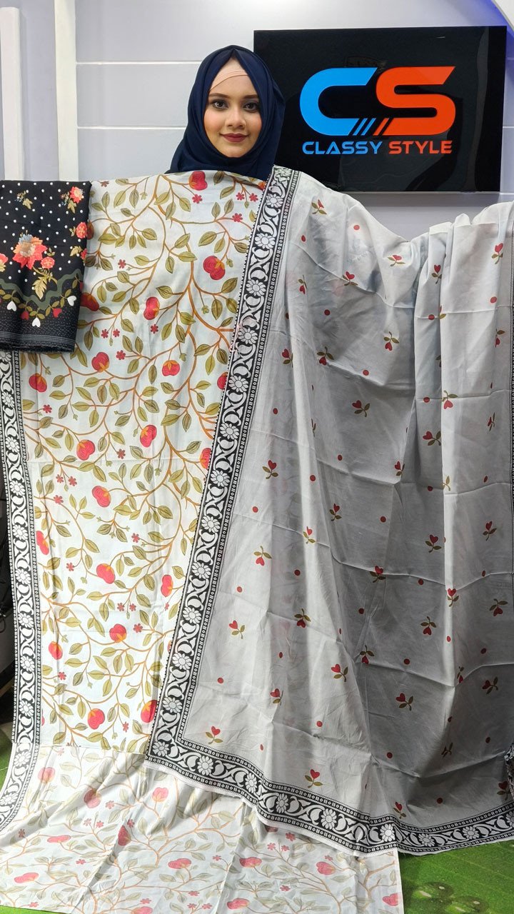 New Exclusive Bin Hameed Lawn Three Piece With Print Salwar