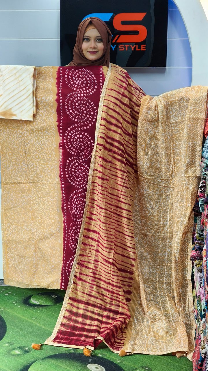 New Batik Premium Cotton Three-Piece Set