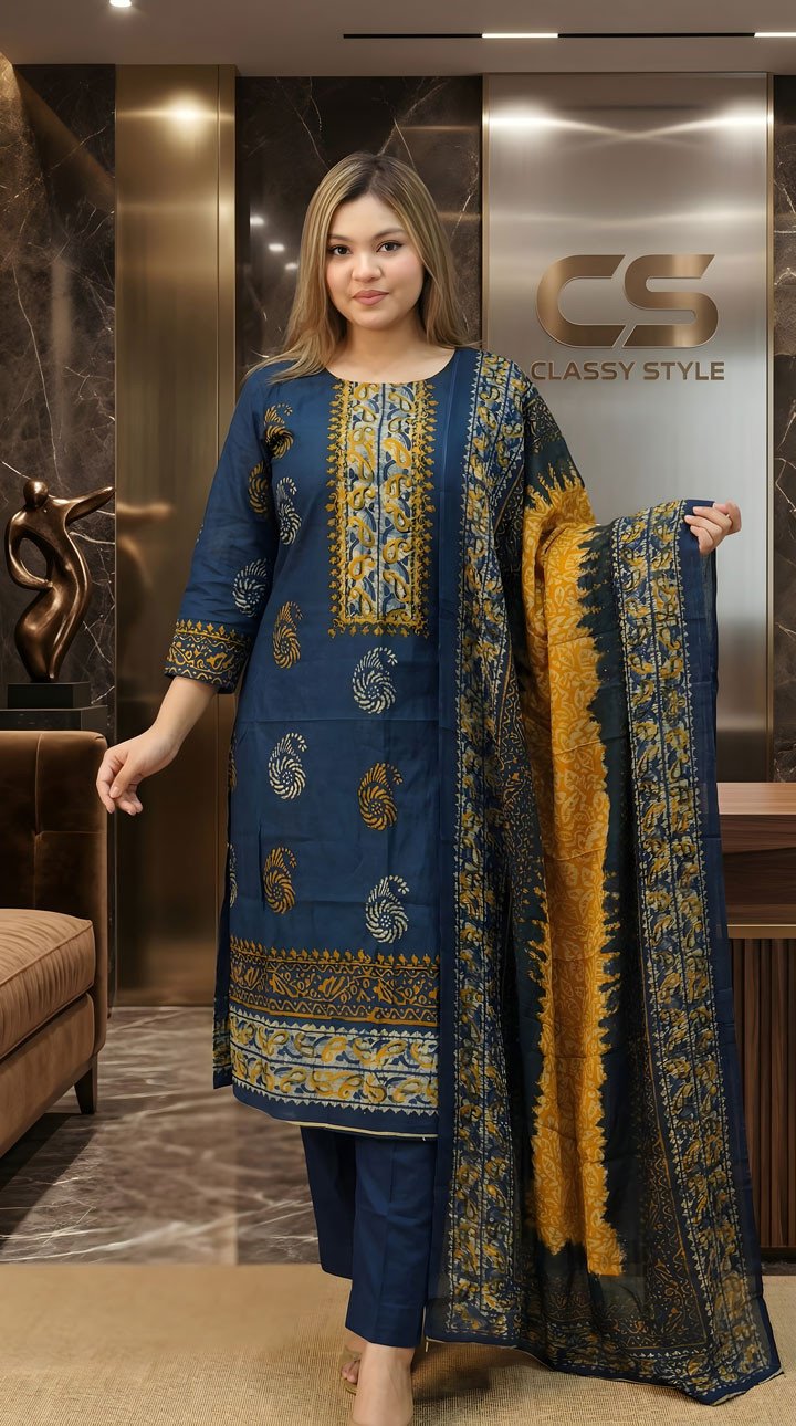 Jaipuri Komol Comfort Three Piece Set