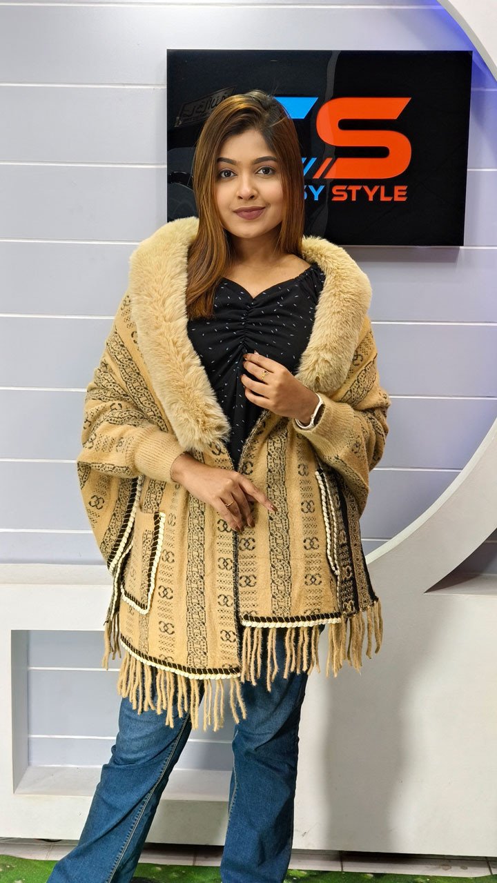 New Design China Stylish Poncho For Women