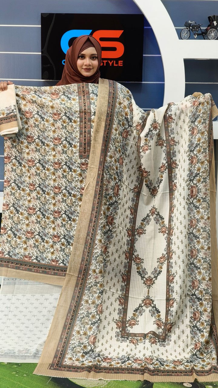 New Premium Riva Cotton Three Piece