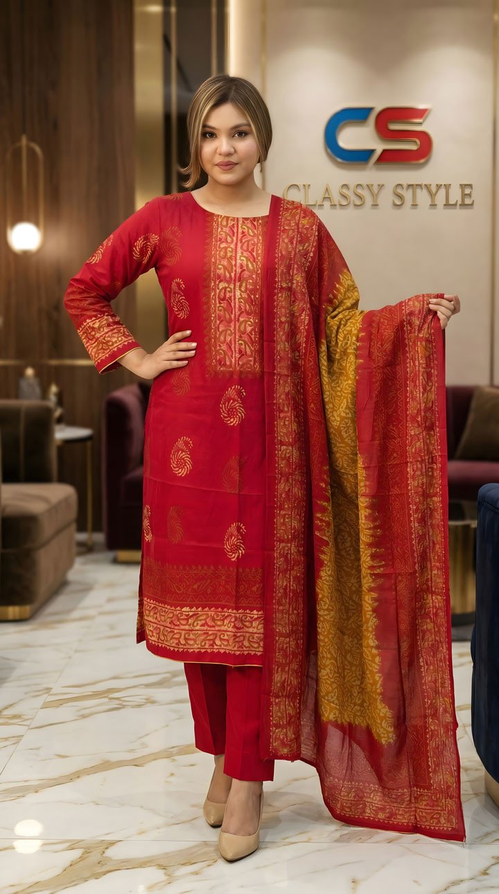 Jaipuri Komol Comfort Three Piece Set