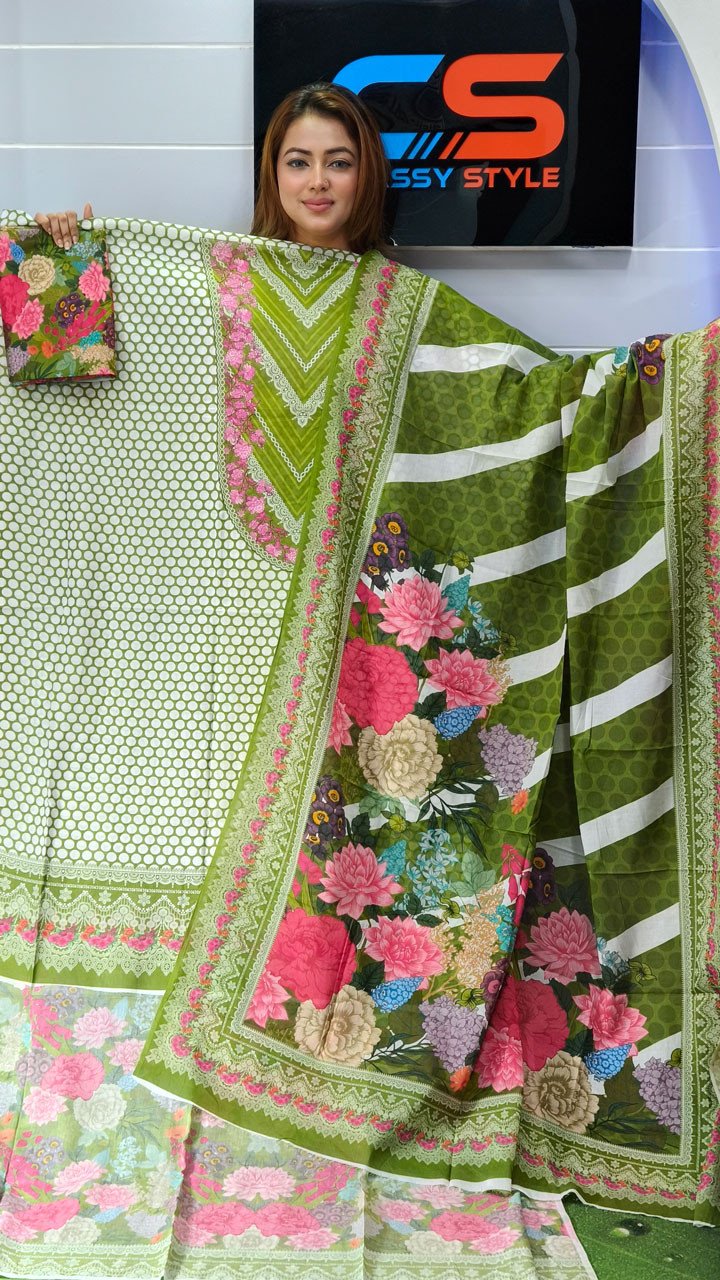 New Exclusive Bin Hameed Lawn Three Piece With Print Salwar