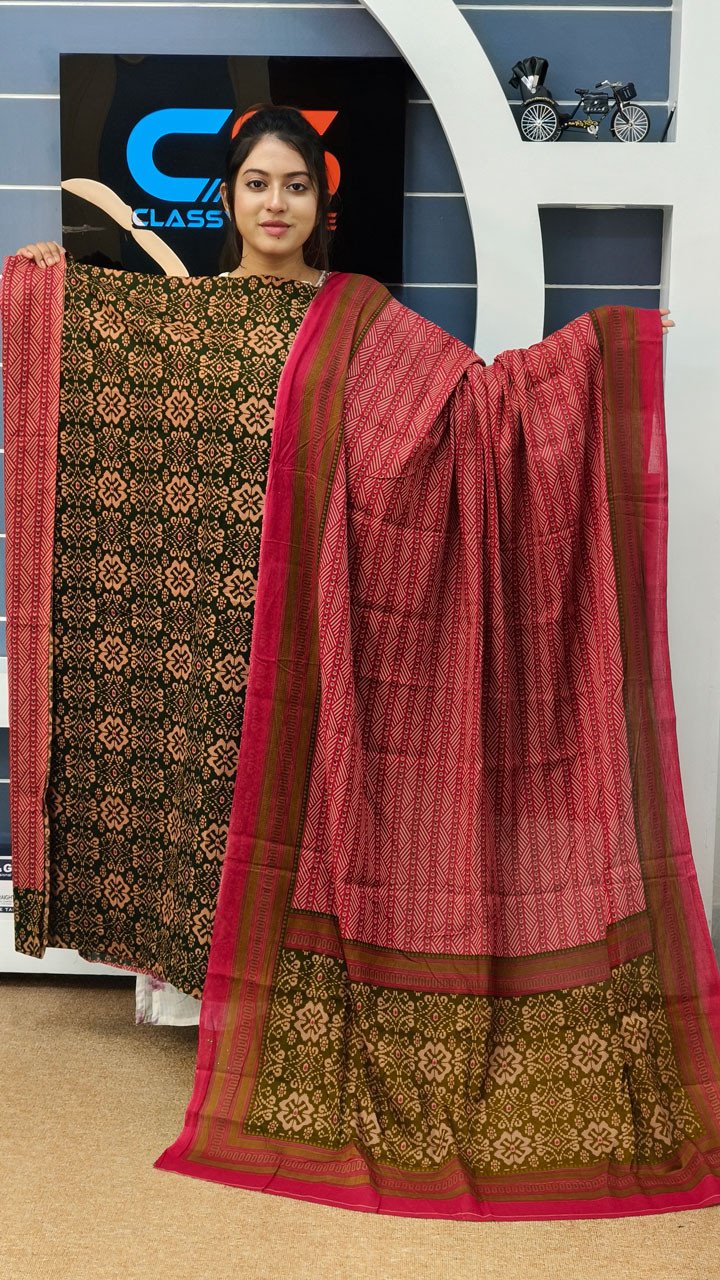 New Jaipuri Patel Pure Cotton Three Piece Set