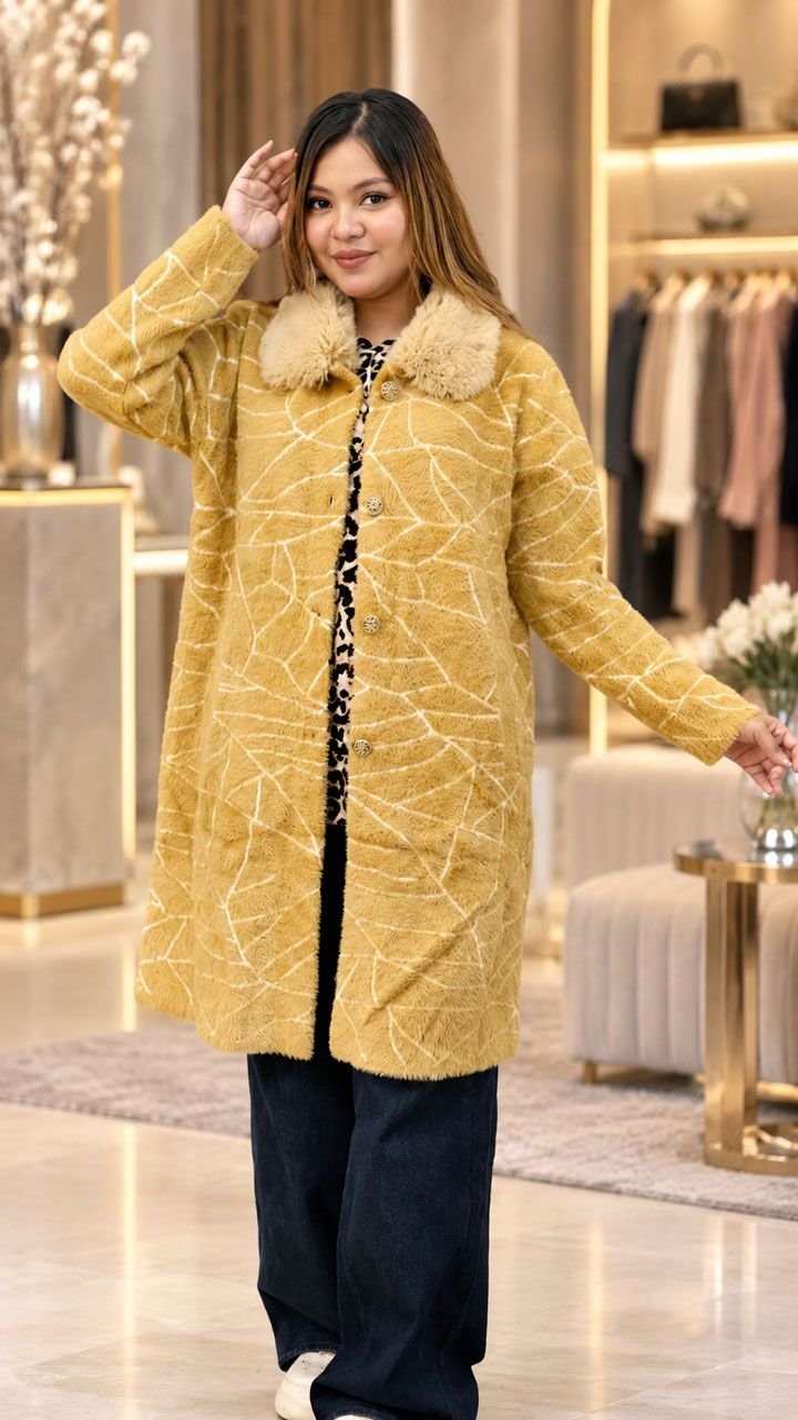 Women’s Premium China Long Overcoat – Pure Wool