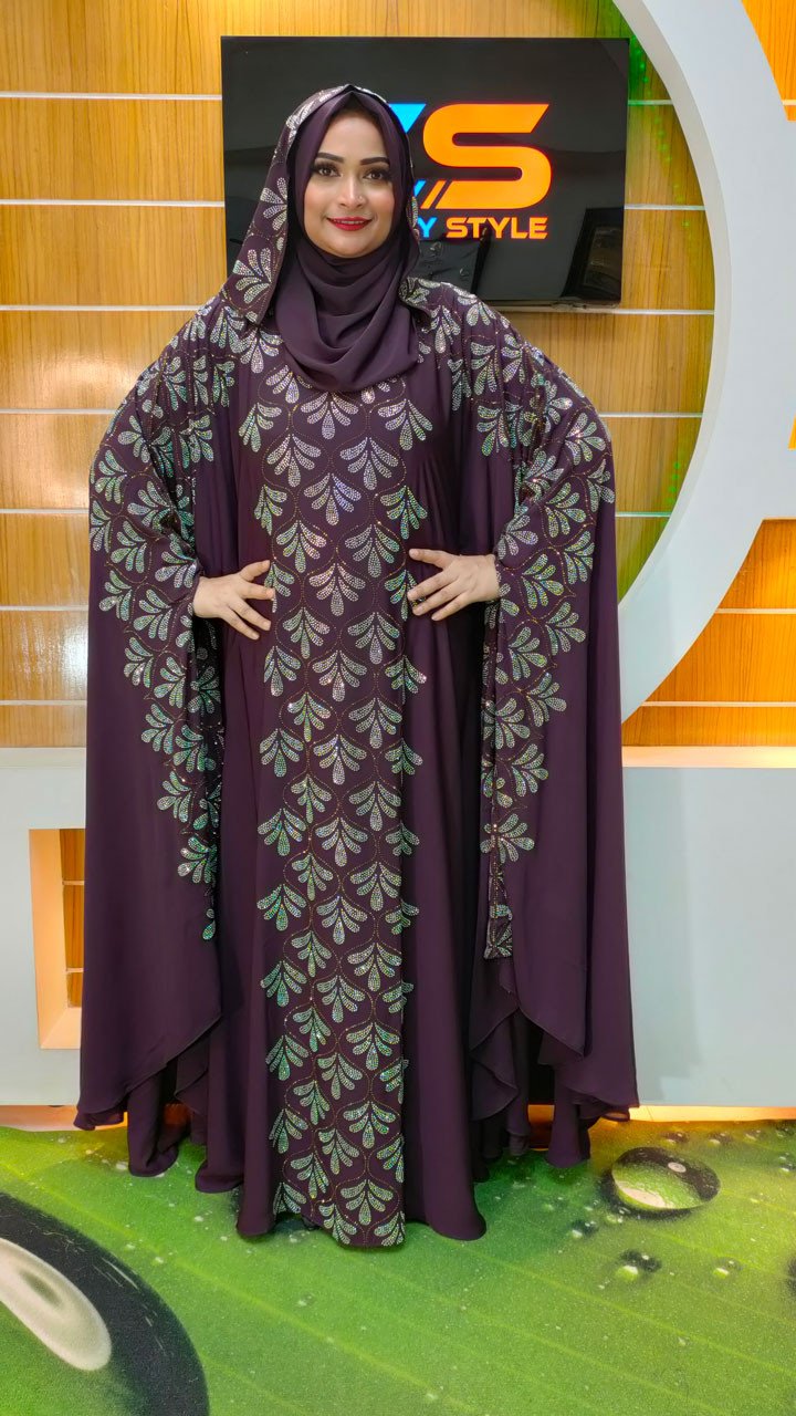 Exclusive Pocket Sleeve Abaya with Hijab D3 Koliza