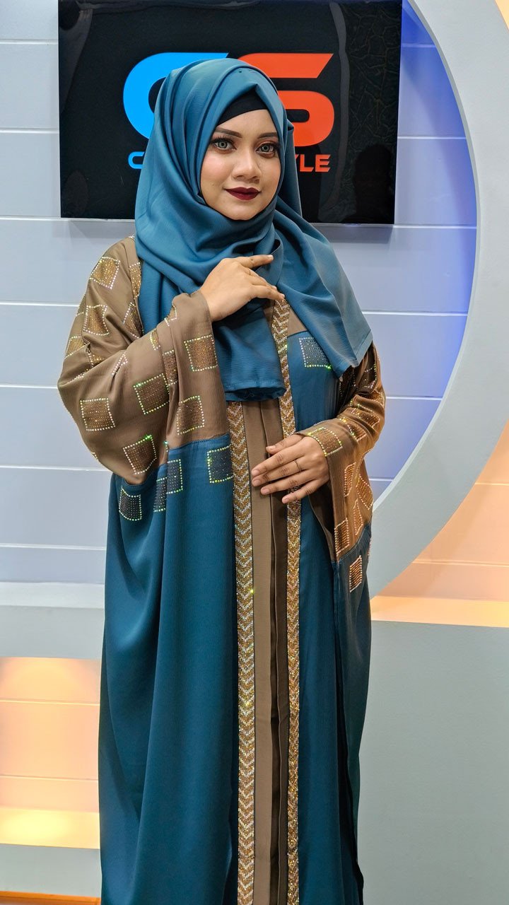 Eid Exclusive Premium Abaya Collection With 2 Color Contrast