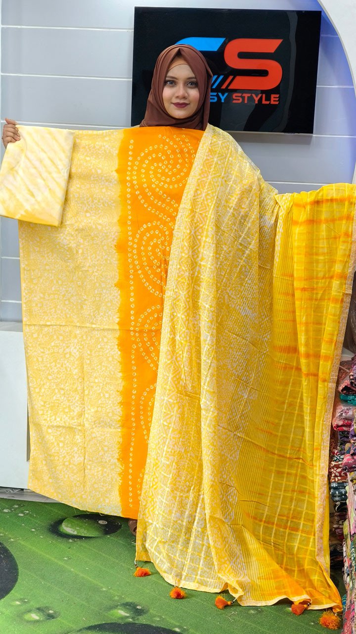 New Batik Premium Cotton Three-Piece Set