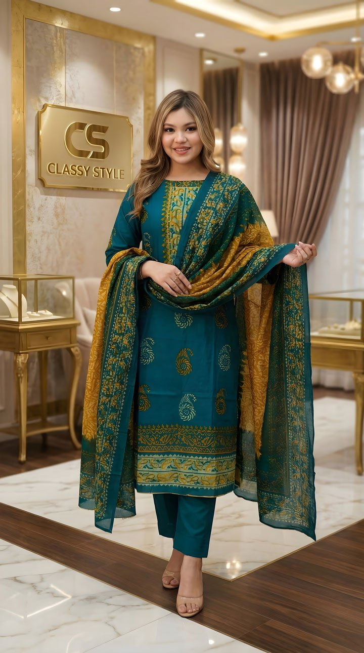 Jaipuri Komol Comfort Three Piece Set