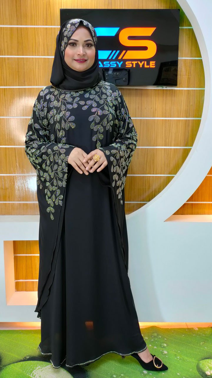 Exclusive Bonolota Party Abaya Black