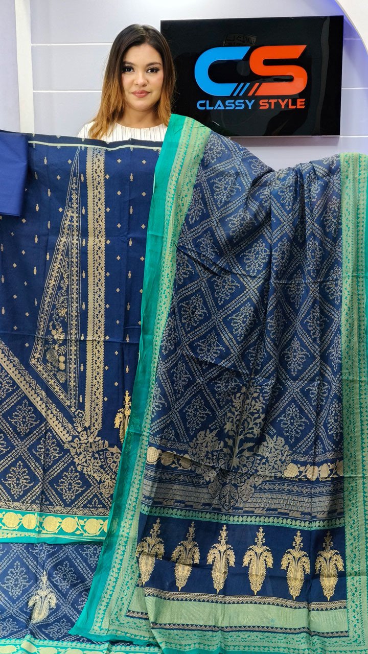 Coco Premium Cotton Lawn Three Piece Set