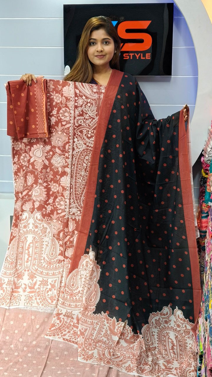 New Exclusive Bin Hameed Lawn Three Piece With Print Salwar