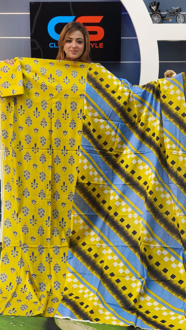 New Exclusive Bin Hameed Lawn Three Piece With Print Salwar