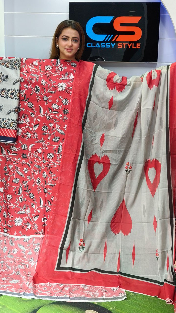 New Exclusive Bin Hameed Lawn Three Piece With Print Salwar