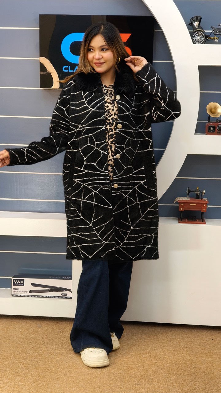 Women’s Premium China Long Overcoat – Pure Wool