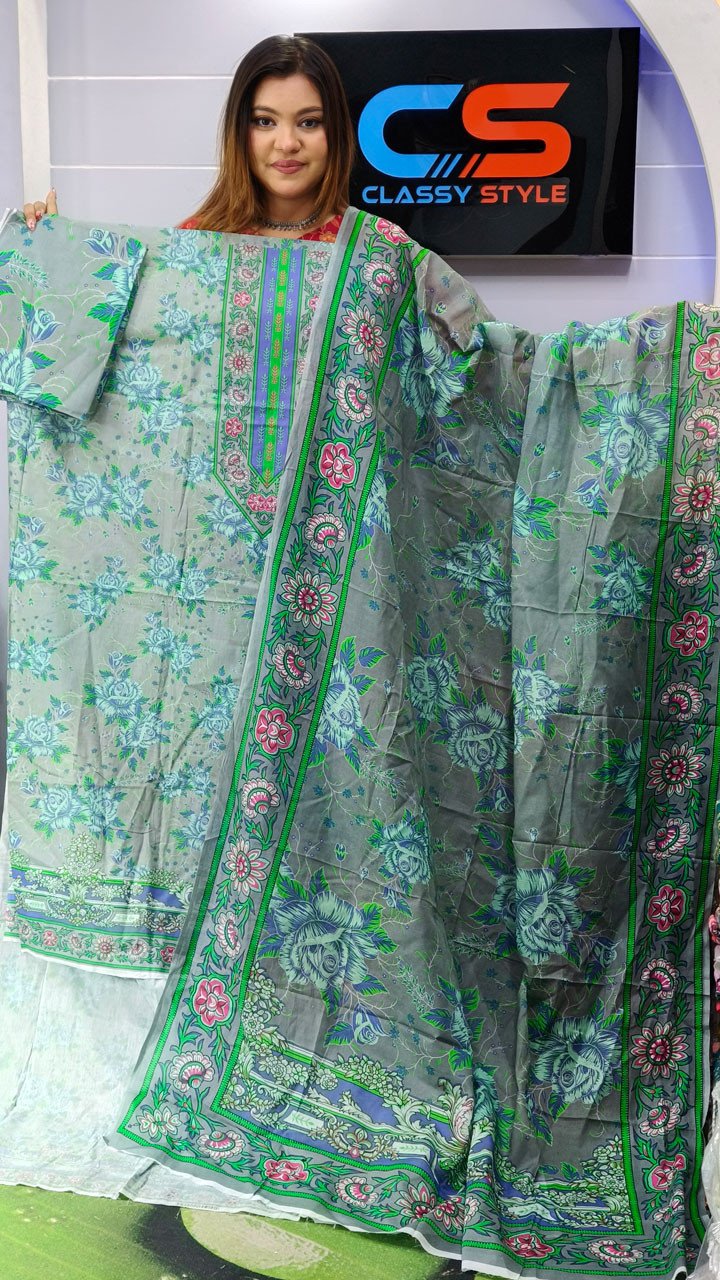 New Exclusive Bin Hameed Lawn Three Piece With Print Salwar