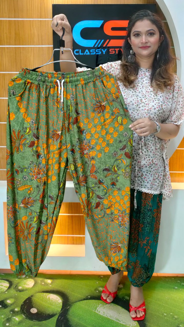 Premium Quality China Kuchi Print Plazzo With Pocket