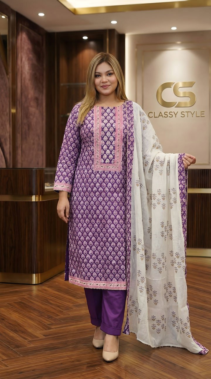 Boutique Cotton Three Piece Set