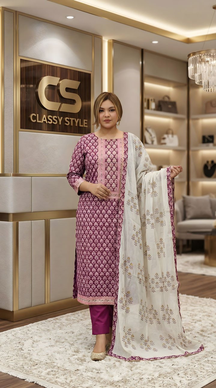 Boutique Cotton Three Piece Set